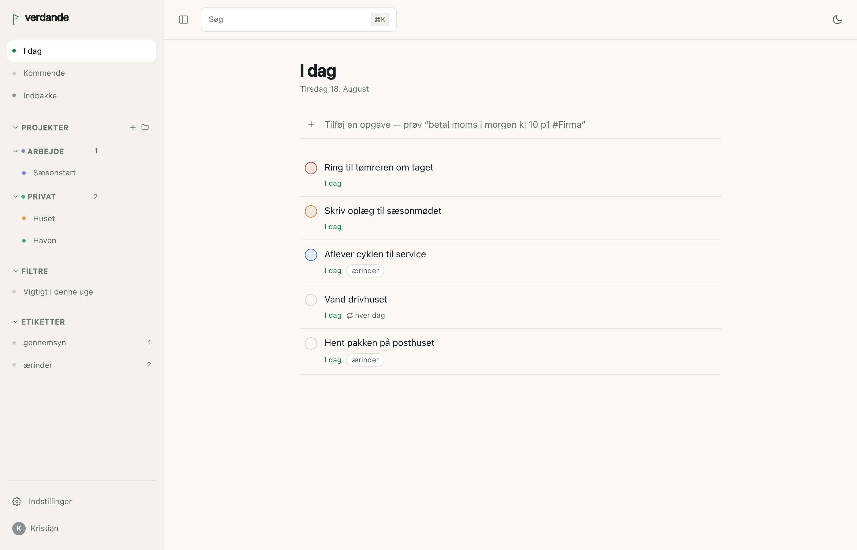 Light theme