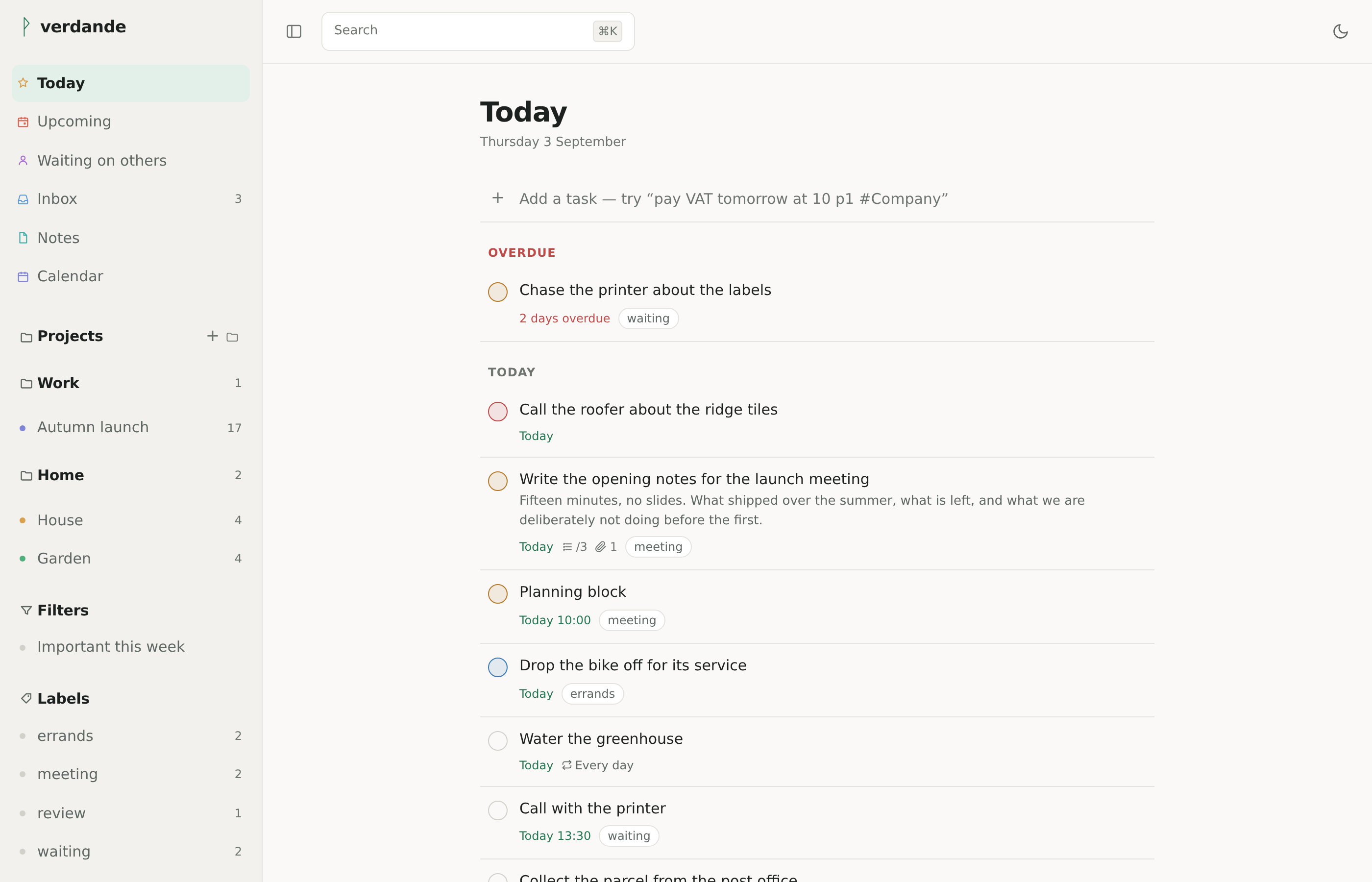 Light theme