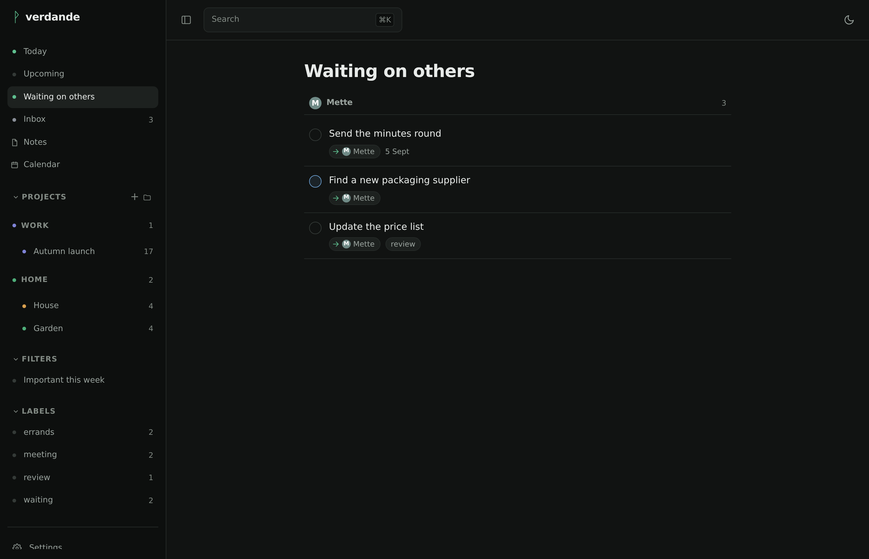 Waiting on others