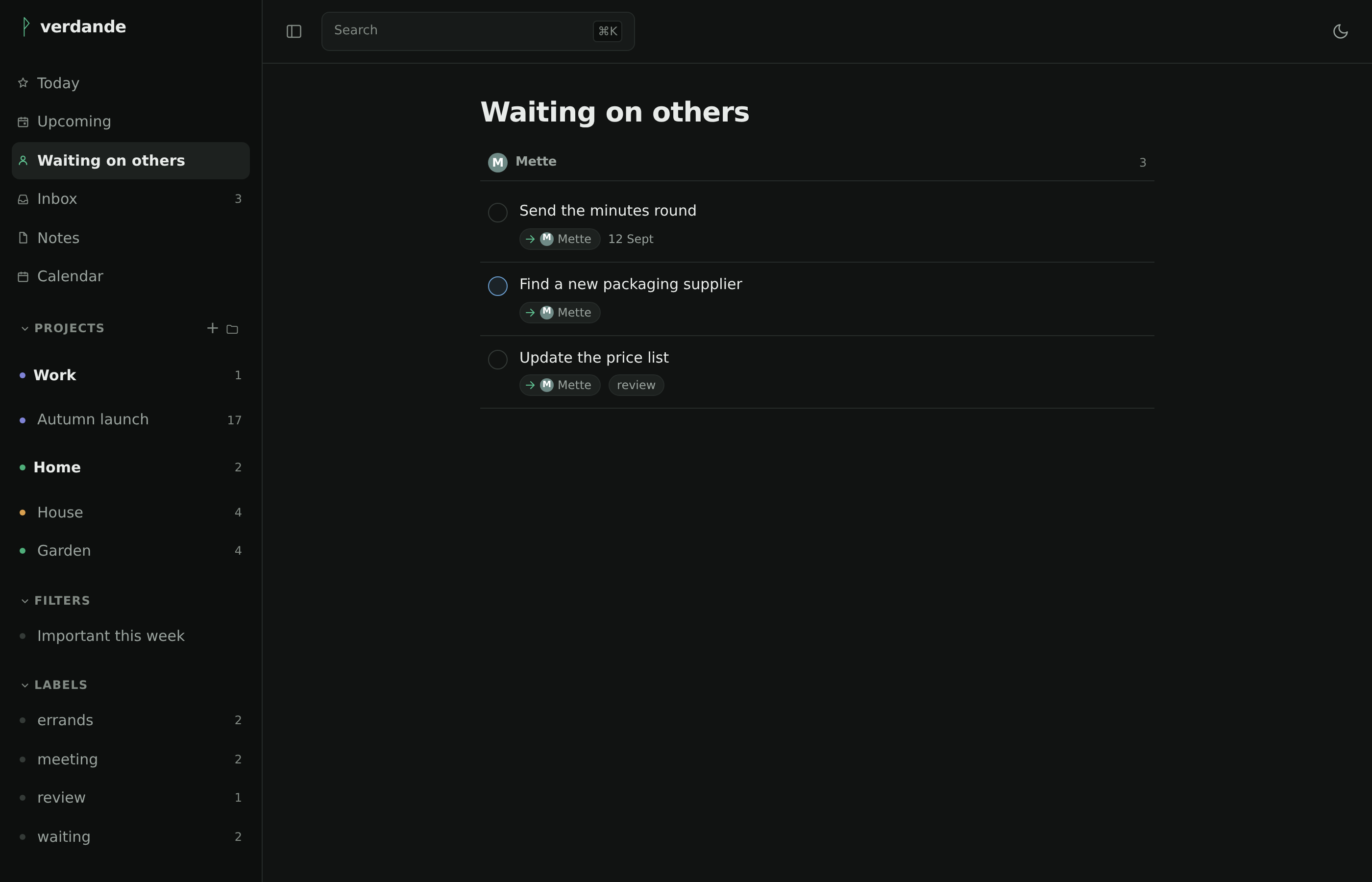Waiting on others